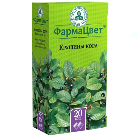 Крушины кора 1,5г порошок фильтр-пакеты, 20 шт.