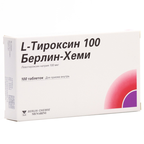 Л-тироксин 100мкг №100 табл.