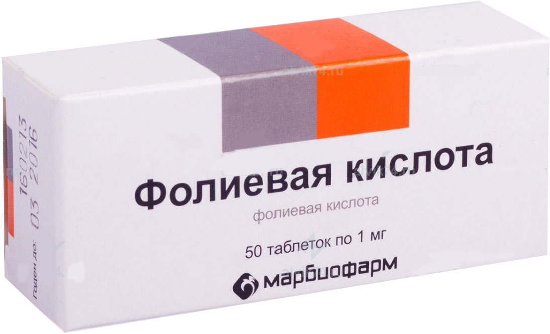 Фолиевая кислота 1мг №50 тб