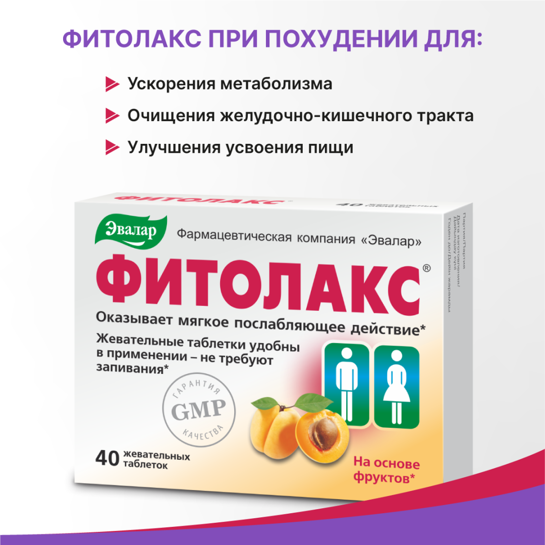 Фитолакс таблетки, 40 шт, Эвалар