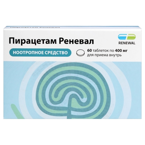 Пирацетам 400 мг таблетки, 60 шт.