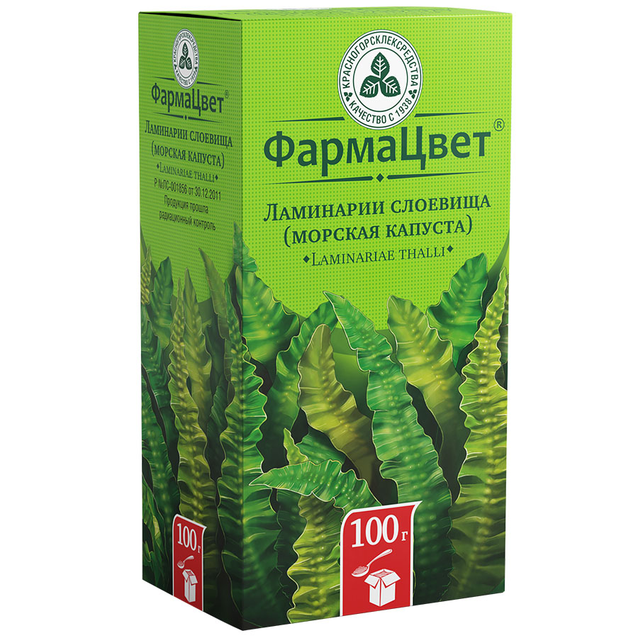 Ламинарии слоевища (морская капуста) пачка, 100г