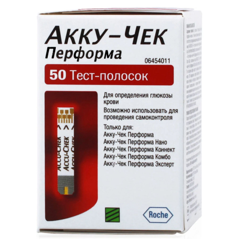 Акку-Чек Перформа тест-полоски, 50 шт.
