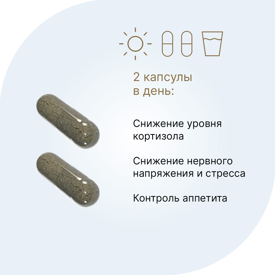 Кортизол контроль Evalar Laboratory капсулы, 60 шт.