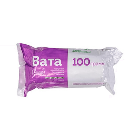 Вата хирургическая нестерильная Bona Mente, 100 г