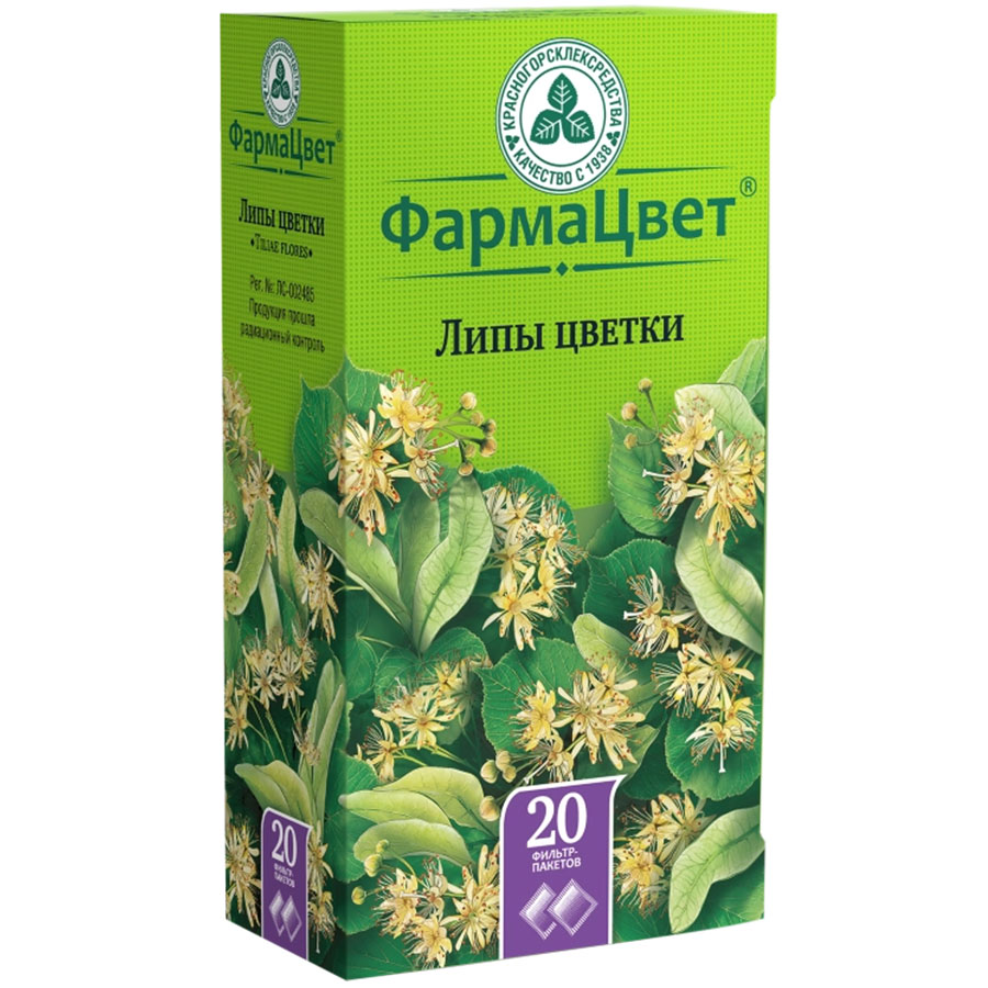 Липы цветки 1,5г фильтр-пакеты, 20 шт.