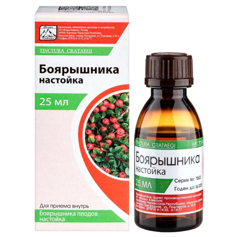 Боярышника настойка флакон, 25 мл