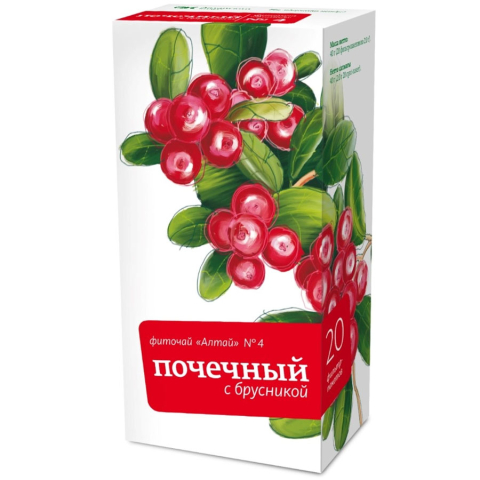 Фиточай алтай №4 почечный брусника 2г фильтр-пакет, 20 шт.