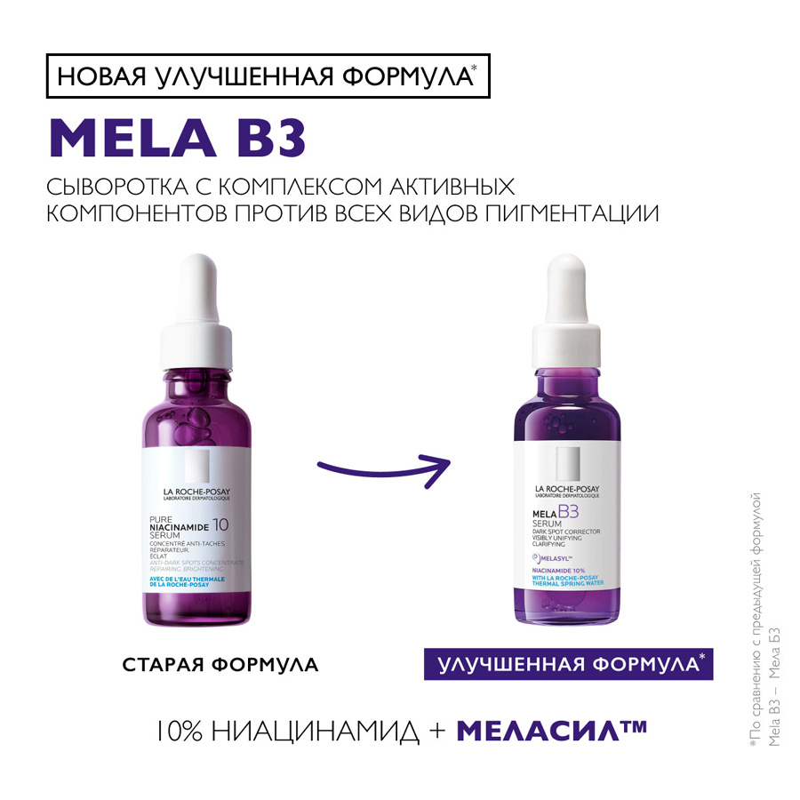 La Roche-Posay Mela B3 сыворотка против пигментации, 30 мл