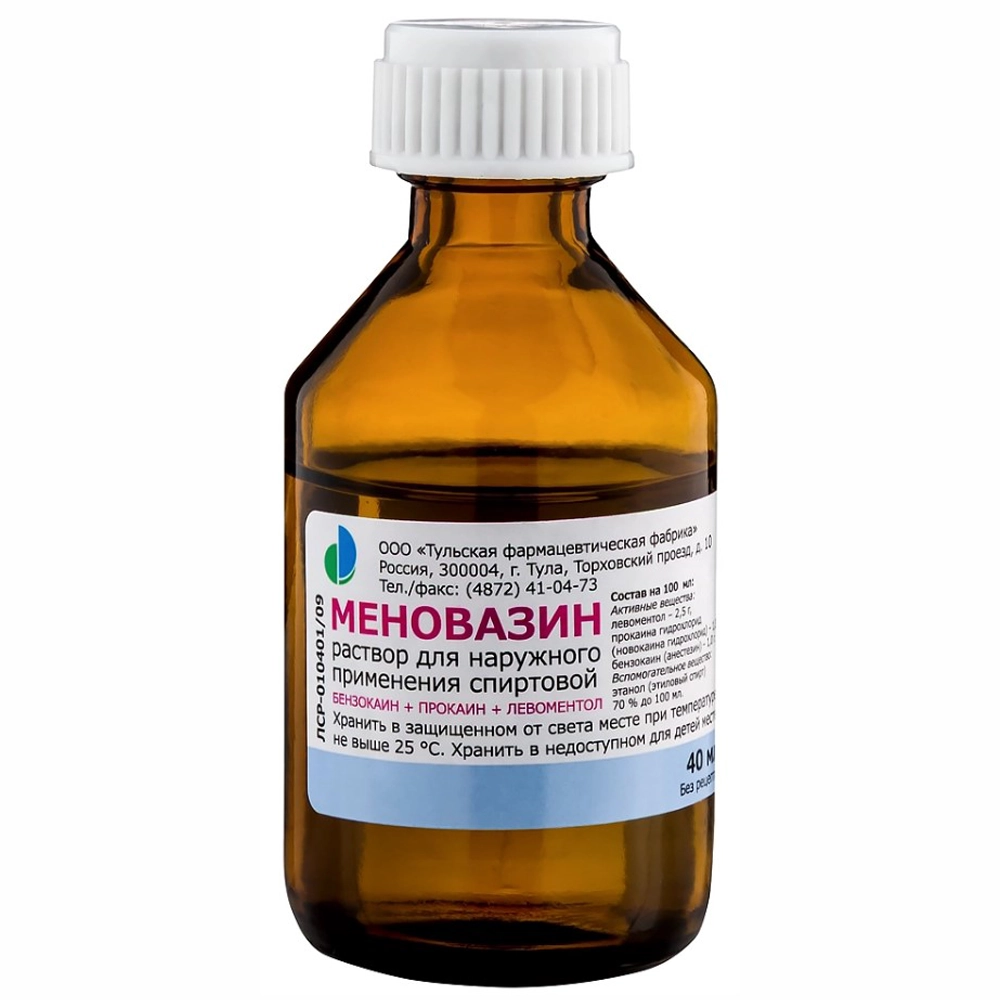 Меновазин раствор флакон, 40 мл