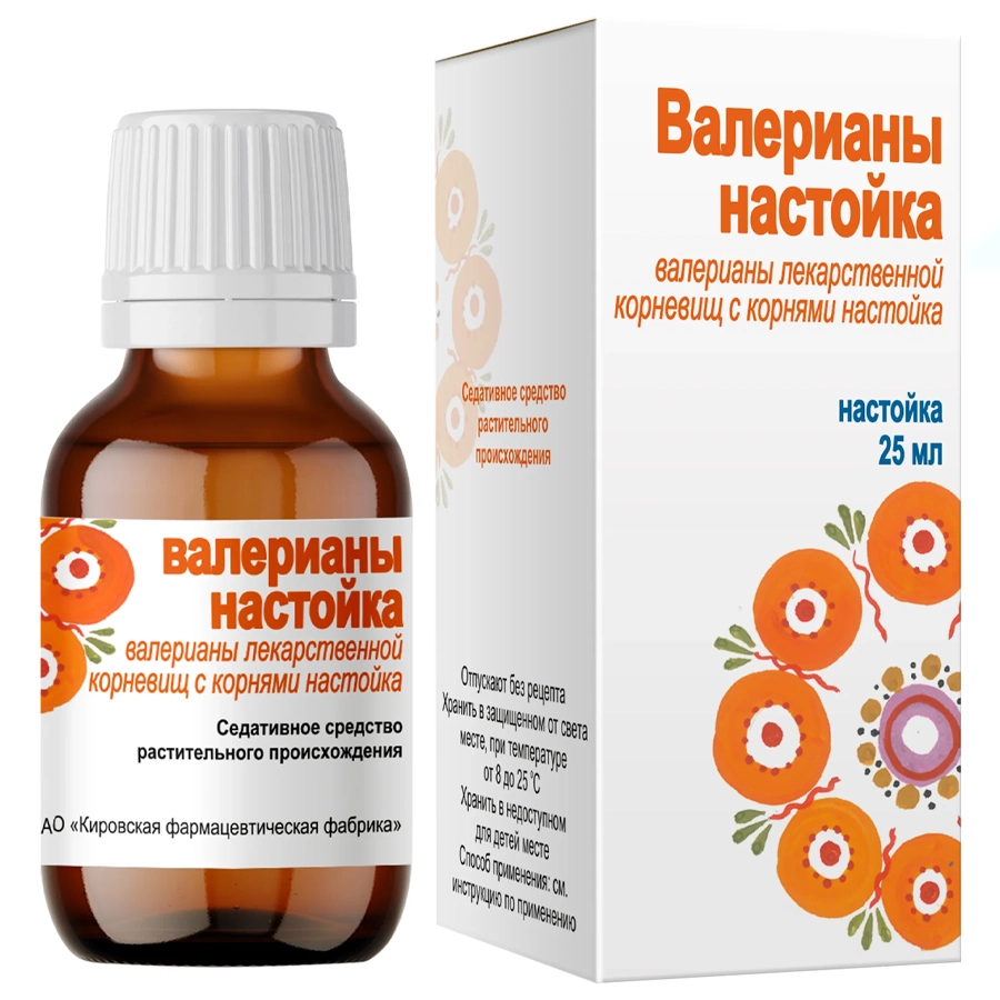 Валерианы настойка флакон, 25 мл