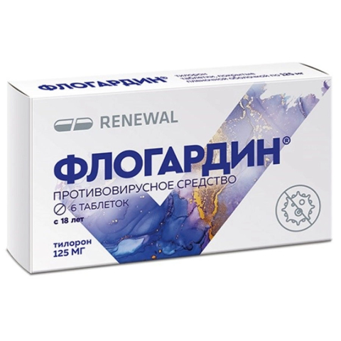 Флогардин реневал 125 мг таблетки, покрытые пленочной оболочкой, 6 шт.