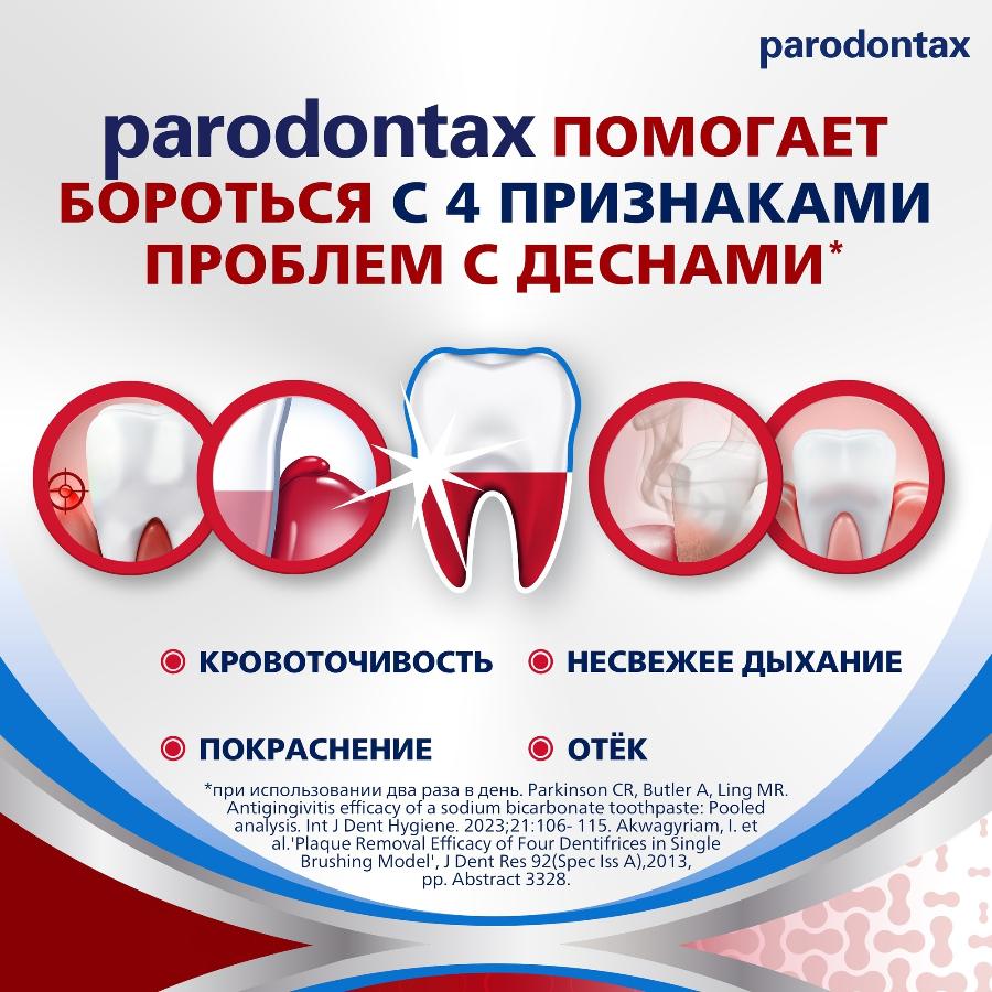 Зубная паста parodontax комплексная защита от воспаления и кровоточивости десен с фтором, 75 мл