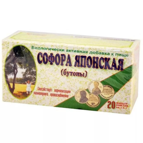 Софора японская бутоны 1,5г фиточай фильтр-пакет, 20 шт.