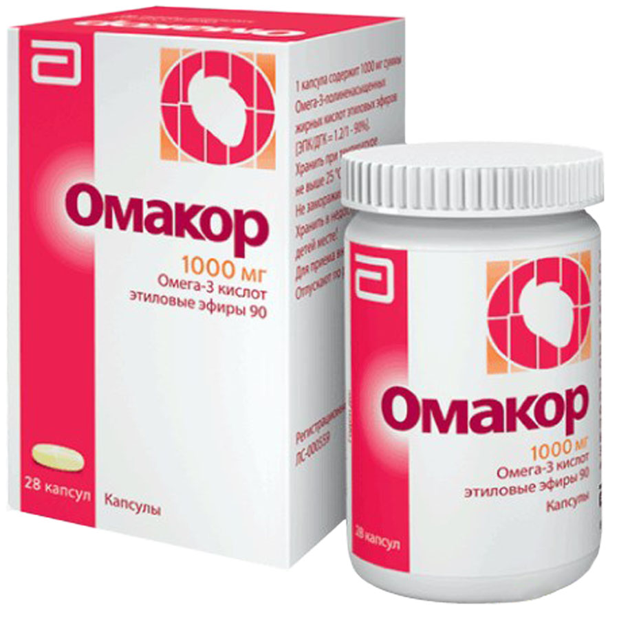 Омакор 1000мг капсулы, 28 шт.