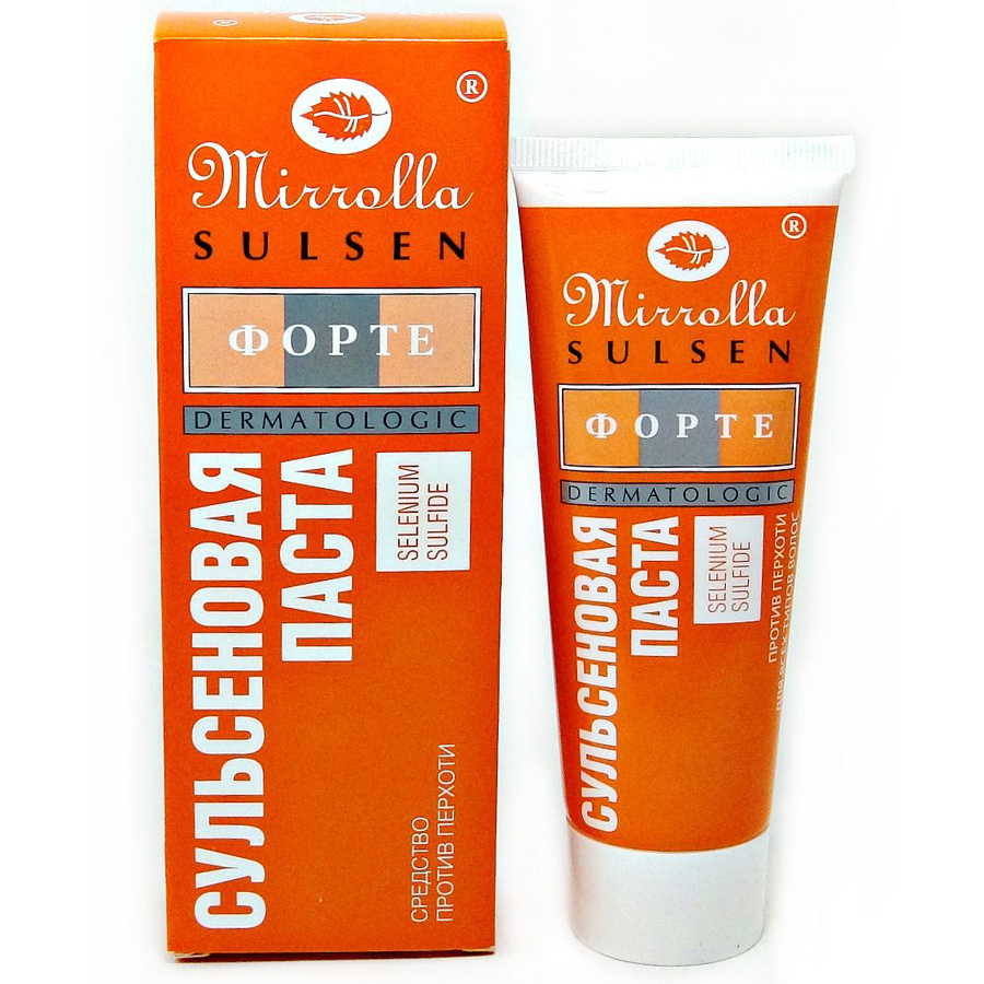 Mirrolla sulsen форте сульсеновая паста против перхоти 75 мл