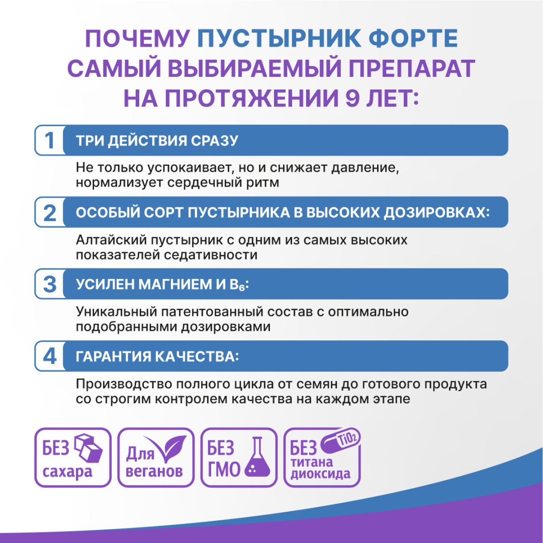 Пустырник Форте Эвалар таблетки, 120 шт, Эвалар