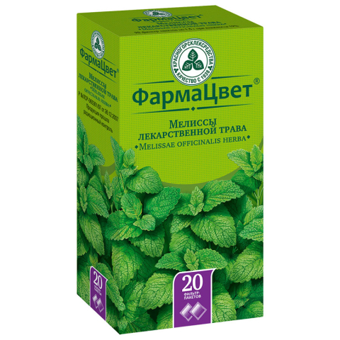 Мелиссы лекарственной трава 1,5г фильтр-пакеты, 20 шт.