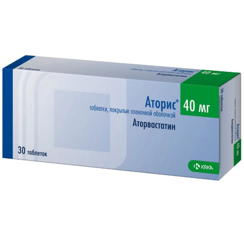 Аторис 40 мг таблетки, 30 шт.