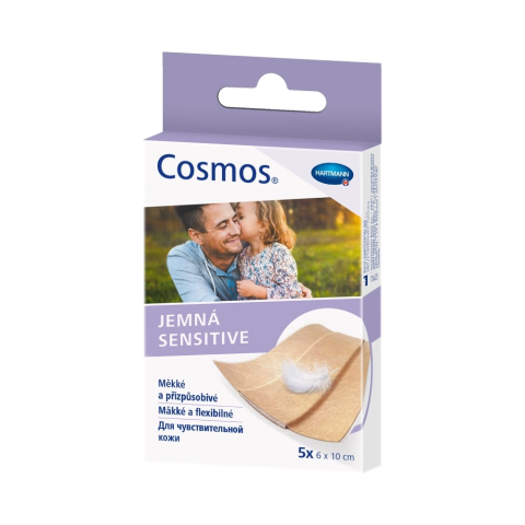 Пластырь cosmos sensitive / Космос для чувствительной кожи (нестерильно) 6х10 см 5 шт.