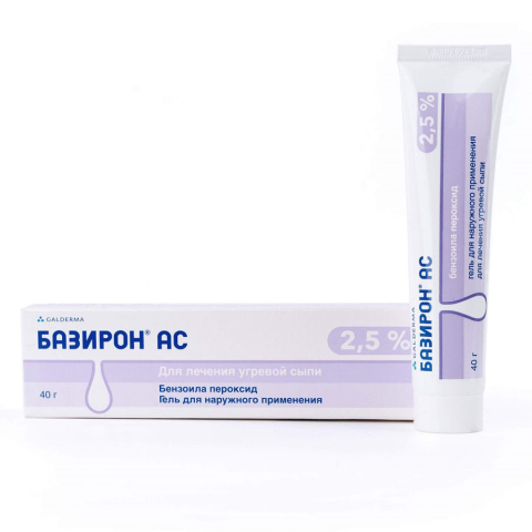 Базирон АС 2,5%-40г гель для чувствительной кожи