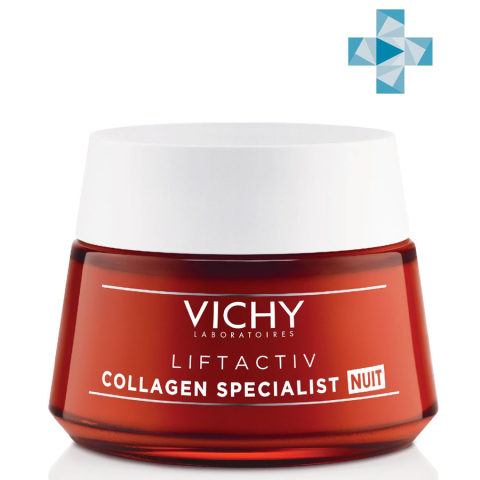 Виши (Vichy) Liftactiv Collagen Specialist Ночной крем, 50 мл