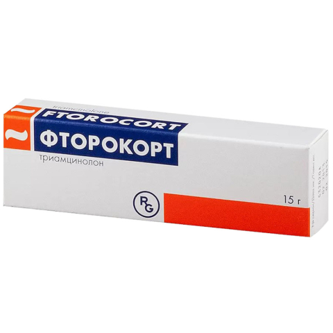 Фторокорт 0,1% мазь, 15г