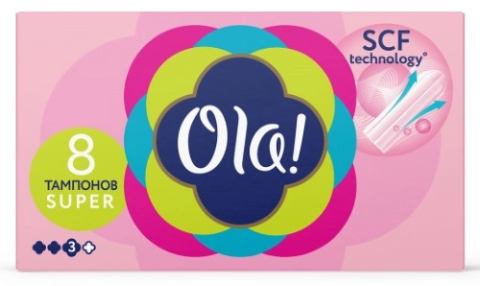 Ola тампоны super шелковистая поверхность 8 шт.