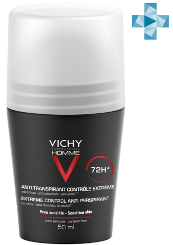 Виши Хомме Дезодорант против избыточного потоотделения 72 часа, 50 мл